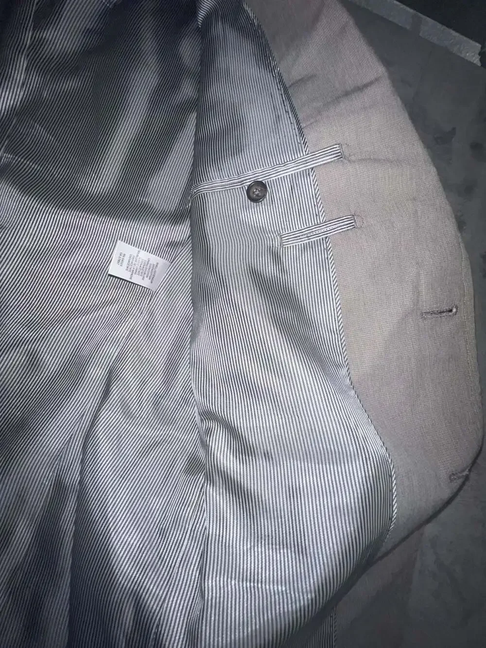 Banana Republic Men's Gray Houndstooth Two-Button Sport Coat Blazer Size 38S
